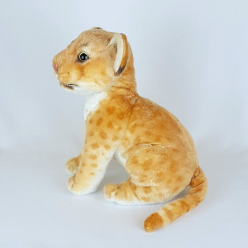 Imagem 2 de 3 de Leão Leoa De Pelúcia Filhote Sentado 25cm Realista Simba