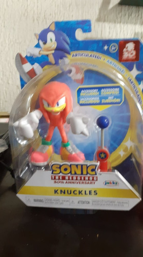 Sonic 30 Aniversarios Knuckles Articulado 4 Pulgadas