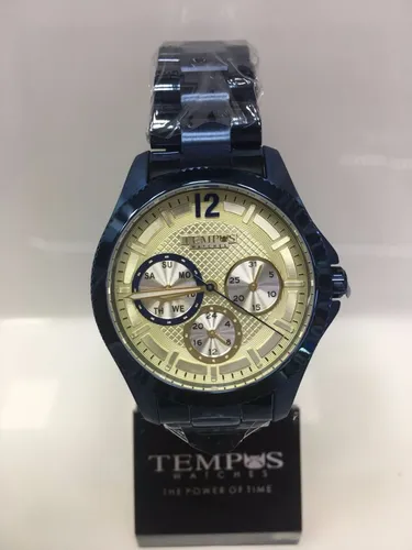 Reloj Tempus Dama Acero S01599b Original Cuotas sin inter s