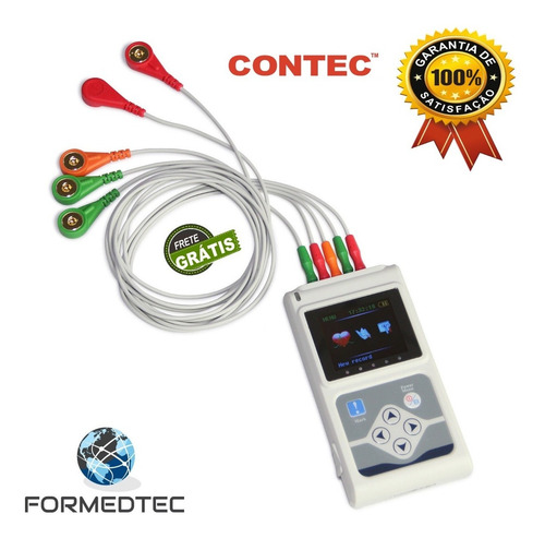 Holter Contec Tlc9803 24hs Telemedicina 3 Canais C/software