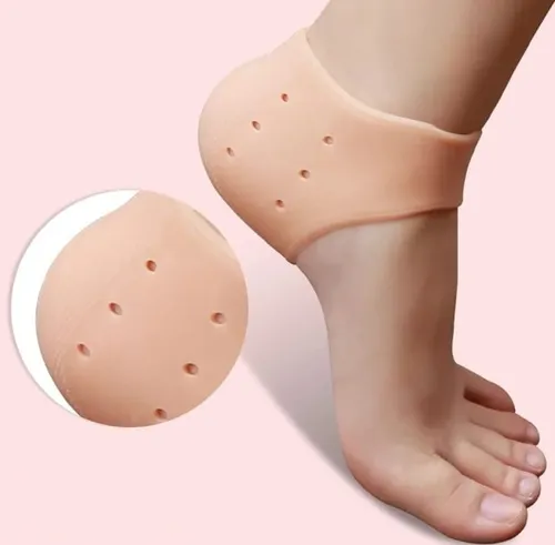Calcetines Gel Silicona Para Talones Protector Hidratante