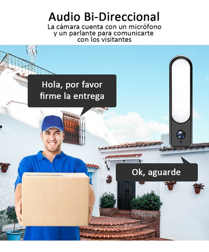 Cámara Reflector Wifi Ip Seguridad Exterior 75w Audio