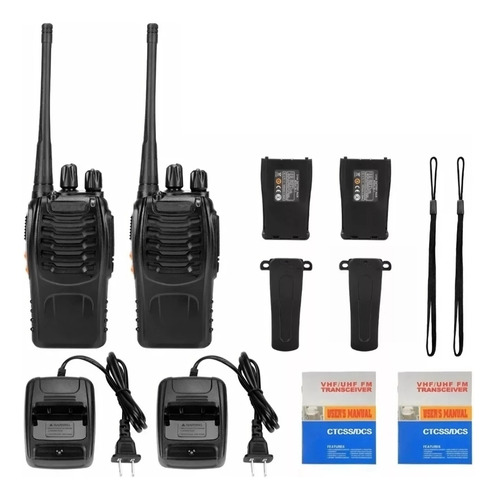 Pack 2 Radio Transmisor Walkie Talkie Baofeng Bf888s