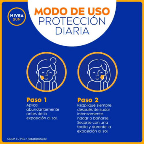 Bloqueador Solar Facial Control Brillo 2pzs 50ml C/u Nivea