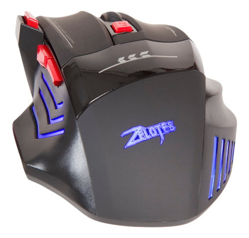 Mouse Gamer Inalambrico Recargable 4000dpi Zelotes F-14s Color Negro