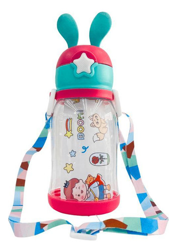 Garrafa Infantil Coelho 550ml Com Adesivo