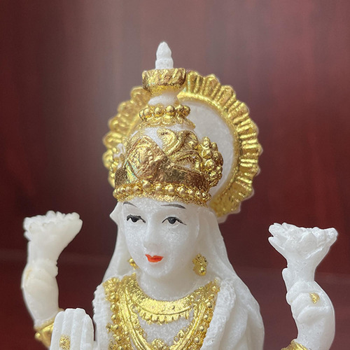 Deusa Hindu Lakshmi Estátua Desktop Ornamento Resina