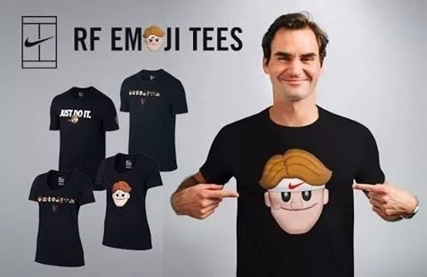 Remera Mujer Roger Federer Emoji Original Algodon Tenis