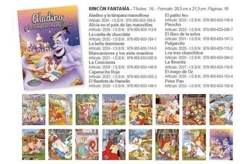 8 Cuentos Infantiles Clásicos Grandes. A Elegir. Letra Mayus