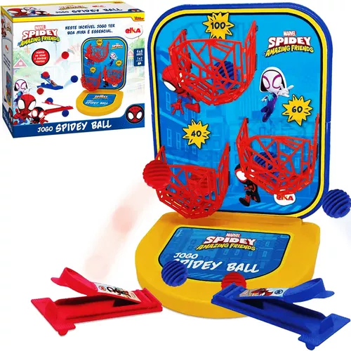 Jogo Spider Man Spidey Ball Jogo Acerte Bolinhas Coordenação