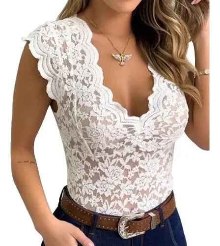 Blusa hotsell escotada adelante
