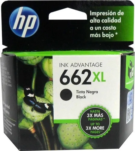 Cartucho Tinta Hp 662xl Negro Cz105al Original Alto Rendimie