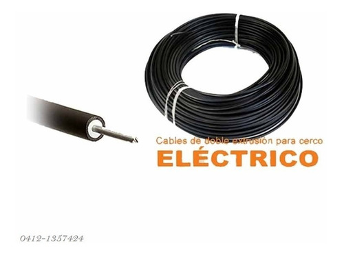 Cable De Alta Tension Para Cercos Electricos 50mtrs