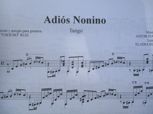 Partitura - Piazzolla, Álbum Para Guitarra - Rubén Ruíz