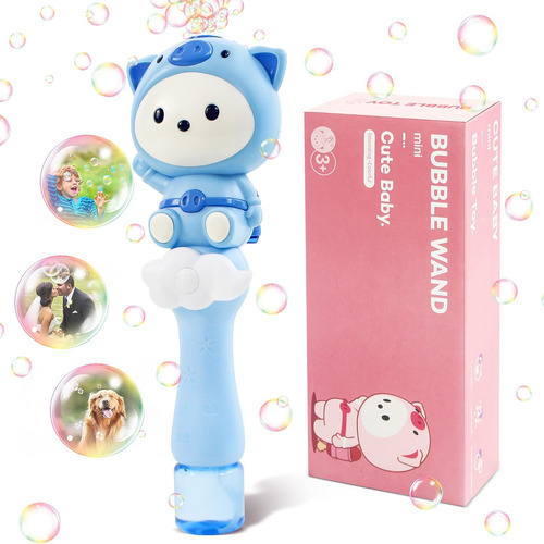 Varita Burbujas Automática Para Niños 3-5 Años Con Luz Y Mús Color