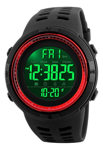 Reloj Hombre Skmei 1251 - Rojo, Reloj Digital Deportivo