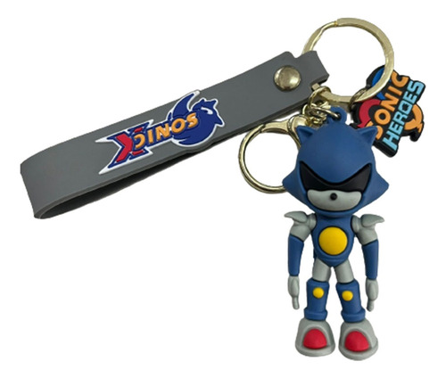 Llavero Goma Correa Metal Sonic