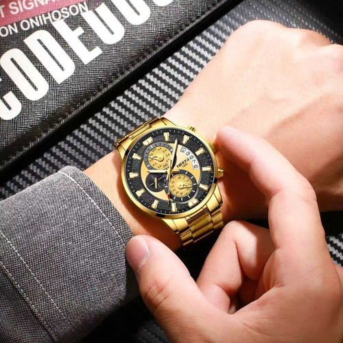 Relógio Masculino Nibosi 2020 Luxo Funcional