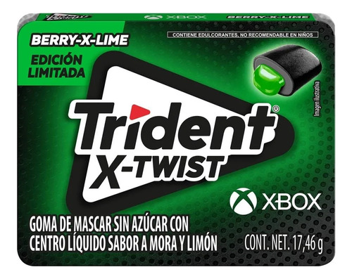 Chicle Trident Goma De Mascar Sin Azucar X-twist