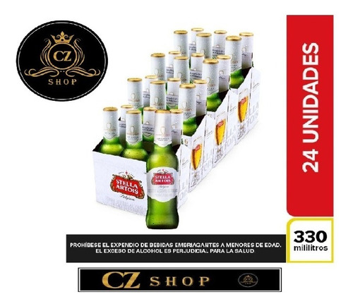 Cerveza Stella Artois X 24 Bot - mL