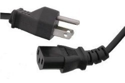Imagen 2 de 3 de Cable De Poder Para Cpu Monitor Proyector De 1.5m Negro