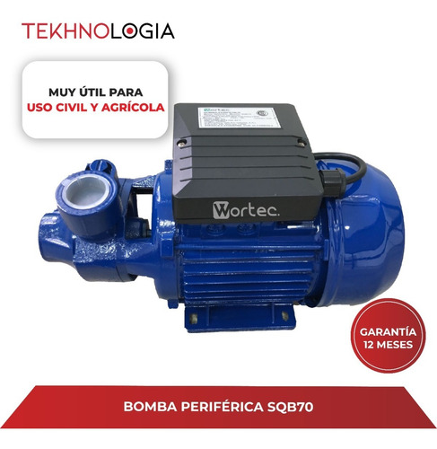Imagen 7 de 10 de Bomba Elevadora De Agua 3/4hp Sqb70 40l/min 42mt Wortec