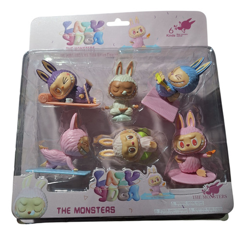 Labubu Muñecos En Yoga Set X 6