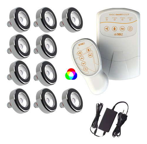 Basic Smart Pool Tholz + 10 Led Tholz Inox 316 6w Rgb
