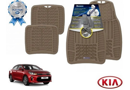 Tapetes 4pz Uso Rudo Beige Kia Rio Sedan 2019 Michelin