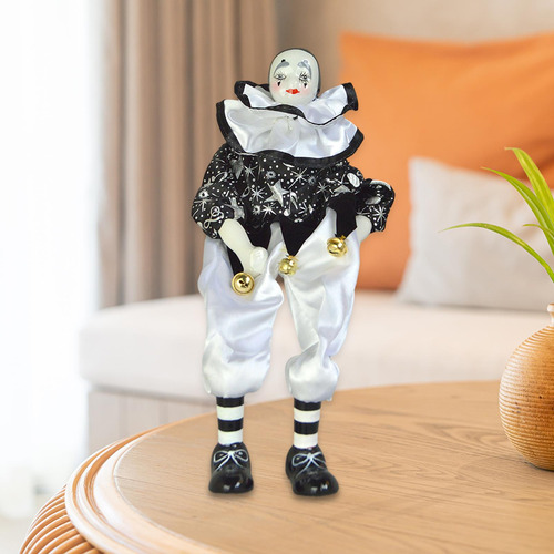 Muñeca De Bufón De, Muñeco De Arlequín, Figura De Adorno
