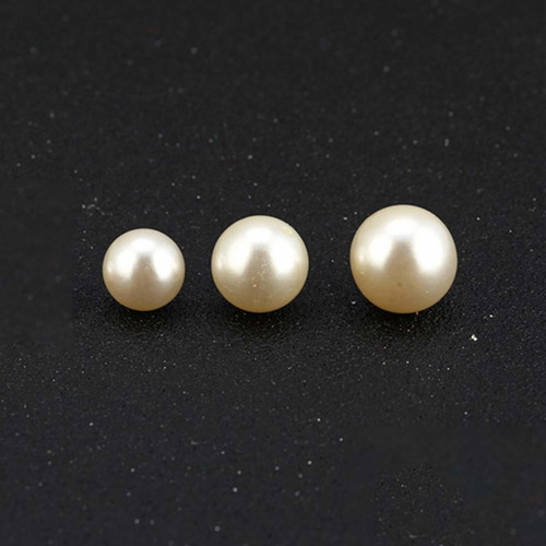 2 De Botones De Imitación De Perlas De 8 Mm