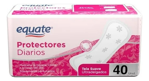 Protectores Diarios Equate Ultradelgados 40 Piezas