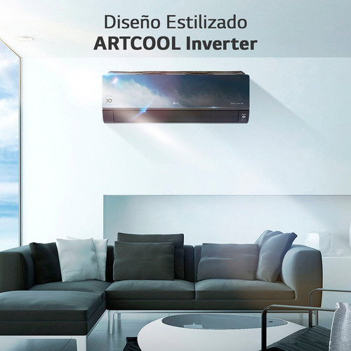 Aire Acondicionado LG Inverter Art Cool 5200w Gris