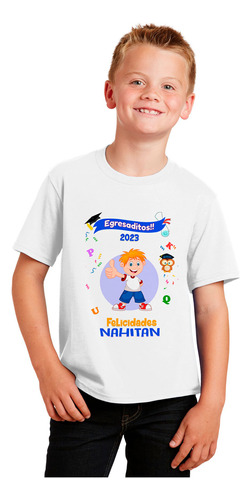 Remera Niño Personalizada - Fin De Cursos - Egresaditos Etc