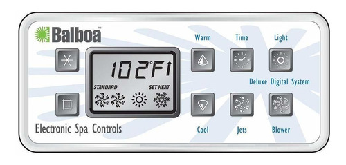 Balboa 51058 Topside Serial Dlx 8-boton