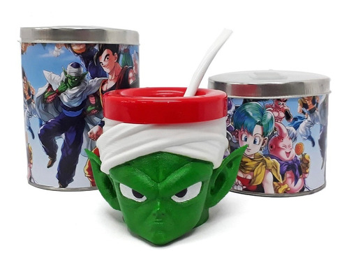 Mate Piccolo (dragon Ball)+ Azucarero + Yerbero Impresion 3d