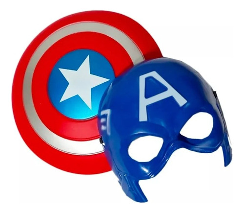 Kit Capitán América, Mascara + Escudo.