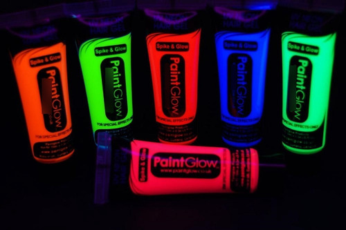 Imagen 2 de 9 de Set De 5 Pintura Party Pintucarita Neon - Paint Glow