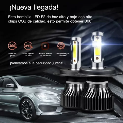 Bombillos LED Focos Para Auto Carro 9007 Luz De Coche Faros Faro