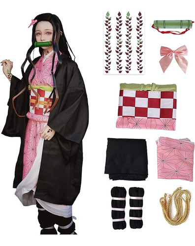 Hallowee Cosplay Costumes Kamado Women Anime Kimono Hallowee