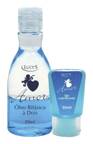 Kit Amor Lubrificante E Óleo Bifásico Com Aroma E Sabor