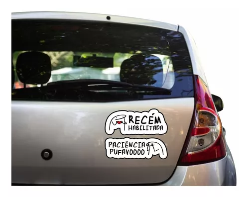 Adesivo para Carro Não encoste no meu carro risco de chinelada flork  Decorativo Automotivo carro motorista Moto Meme Palito Bento - Desconto no  Preço