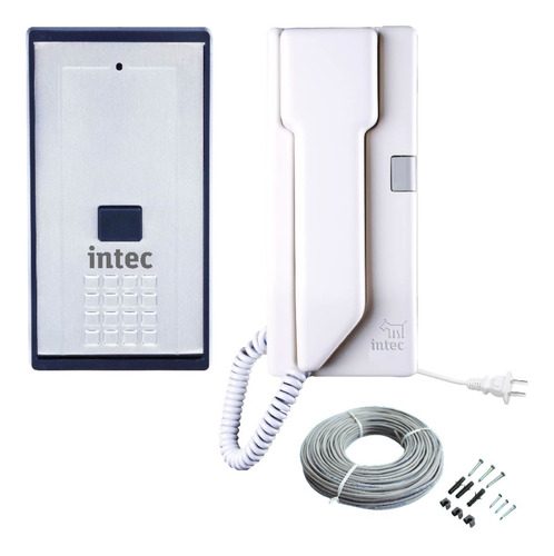 Kit De Interfón Intec Modelo Eco-1 Con Frente De Sobreponer