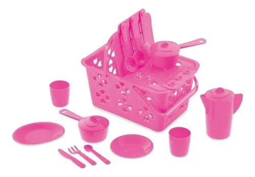 Kitchen Kit de cocina de juguete para niños, sartén con cuentas rosas