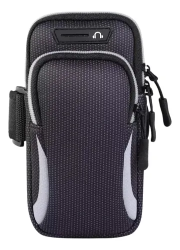 comprar Estuche Porta Celular Brazalete Brazo Correr Runner Caminar Una Ganga Negro Con Gris