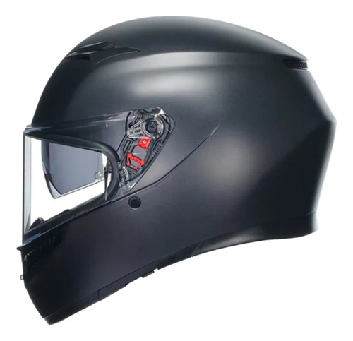 Capacete Agv K3 Preto Fosco Esportivo Moto Masculino