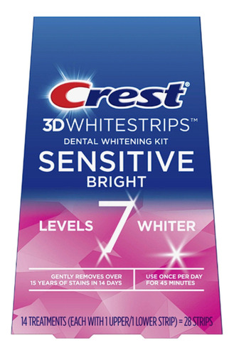 Clareamento Branqueador Crest 3 D Sensitive Brilhante