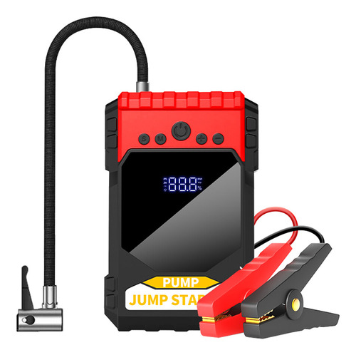 Inflador Digital De Neumáticos Multifuncional Jump Starter D