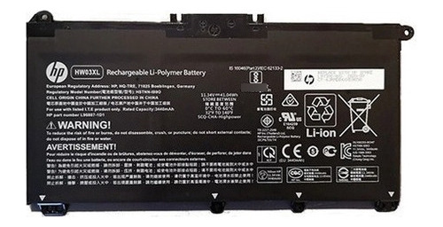 Batería Original Laptop Hp Hw03xl Notebook Portátil Gb Pc 4k