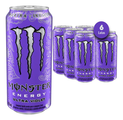 Energético Monster Ultra Violet 473ml (6 Latas)